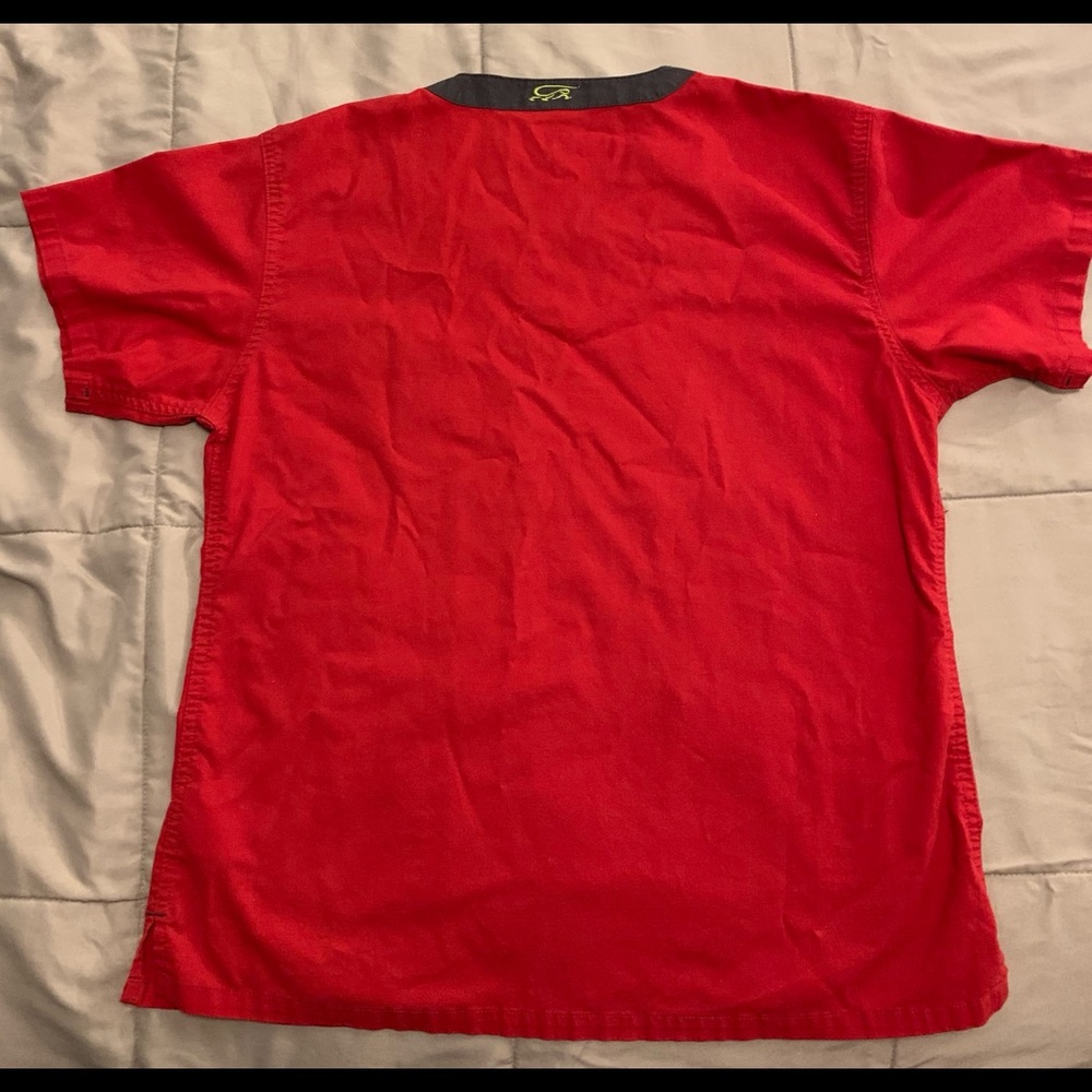 Iguana med scrub top